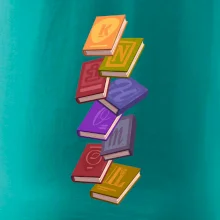 Knihomol letící knihy