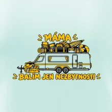 Máma balím jen nezbytnosti rodinný karavan