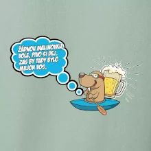 Žádnou malinovku, ale pivo