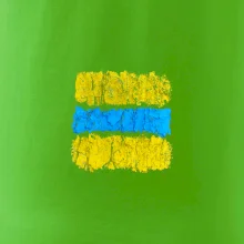 Turistická Cyklo značka - žluto modrá