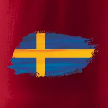 Švédská vlajka kreslená