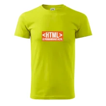 HTML JE PROGRAMOVACÍ JAZYK
