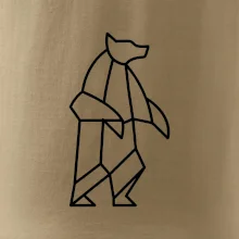 Geometrie lední medvěd stojící Geometrie lední medvěd stojící