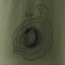 Říp - vrstevnice psací