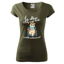 Já dřu, aby moje kočka mohla relaxovat