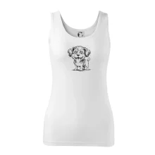 Lagotto romagnolo karikatura vypláznutý jazyk