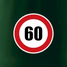 Dopravní značka - omezení rychlosti 60