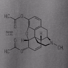 Molekulární struktura Heroin