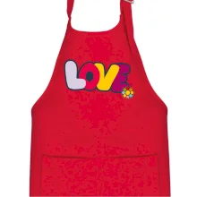 Love nápis s květinou