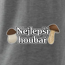 Nejlepší houbař - nápis s houbama