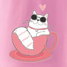 Hustá kočka v hrníčku