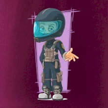 Vesmírný voják fialový