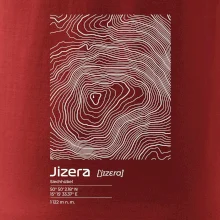 Jizera - vrstevnice v obdélníku