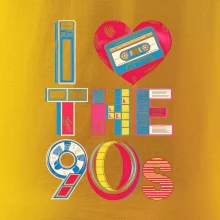 I love 90s - srdce a kazeta