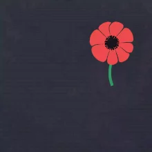 Vlčí mák ikonka na prsu