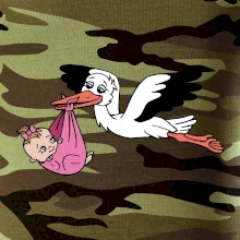 Čáp a miminko - holka (Hana-creative)