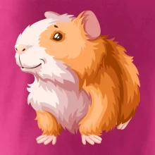 Morče - kreslené, bílo oranžové