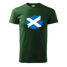 Skotská vlajka kreslená štetcem