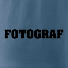 Novinář nápis - Fotograf