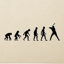 Evoluce baseball pálkař nápřah