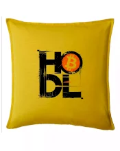 Hodl velký nápis a logo BTC