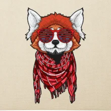 Červená panda hipster Červená panda hipster