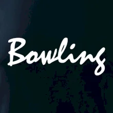 Bowling nápis psací
