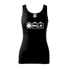 Eat sleep run čtverce