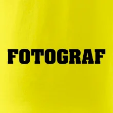 Novinář nápis - Fotograf