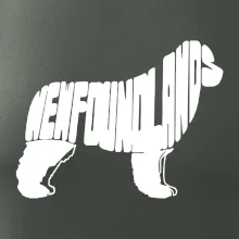 Novofundlandský pes - nápis v tělě