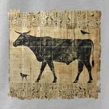 Egyptské hieroglyfy kráva