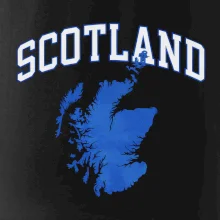 Scotland nápis s mapou
