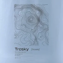 Trosky - vrstevnice v obdélníku