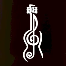 Houslový klíč kytara