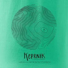 Keprník - vrstevnice v kruhu
