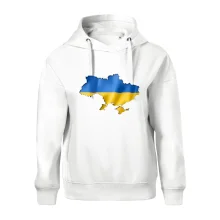 Ukrajina vlajka mapa