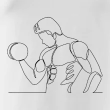 Fitness muž jedním tahem Fitness muž jedním tahem