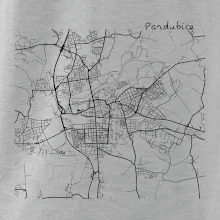 Mapy měst černobílé Pardubice