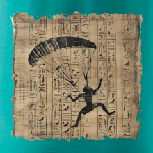 Egyptské hieroglyfy paraglide