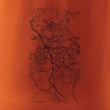 Černobílá mapa Liberec