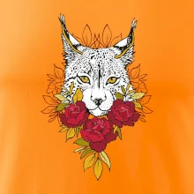 Rys s červenými růžemi  (Pecka design)
