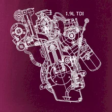 Motor Škoda/ VW 1.9L  TDI z boku