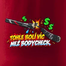 Zlomená hokejka bolí víc než bodycheck