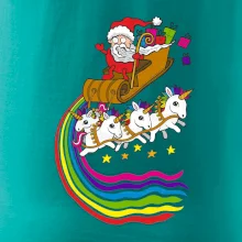 Santa a jednorožci (Pecka design)
