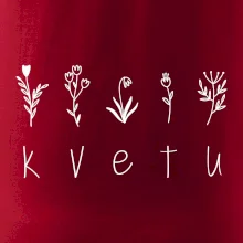 Kvetu - Nápis s květinami
