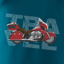 Cestovní motorka Amerika červená