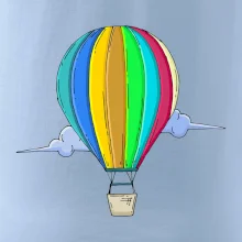 Horkovzdušný balon v oblacích