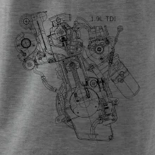 Motor Škoda/ VW 1.9L  TDI z boku