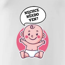 Nechce někdo ven - Triko pro porodní asistentku