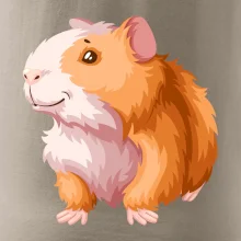 Morče - kreslené, bílo oranžové